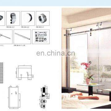 Full Set Stainless Steel Glass Sliding Door System photo-3