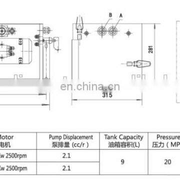 12v/24v Tail Gate Hydraulic Power Unit Producer for Industrial Machine photo-2