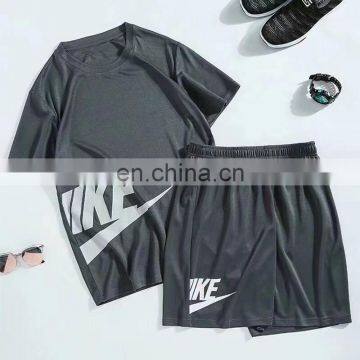 Summer Men Polyester Fiber Suit for Outdoor Running Wear Quick Dry photo-2
