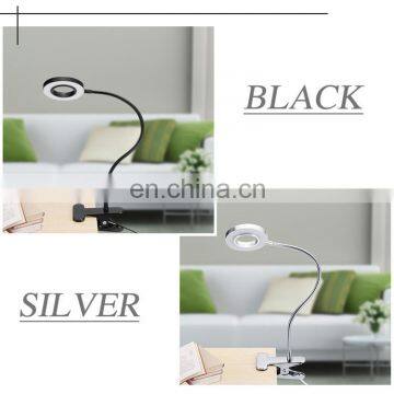 DDP Terms High Quality USB Power Led Desk Lamp Foldable Clip on Bedside Reading Night Light Dimmable LED Table Lamp photo-5