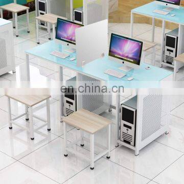 Wing Desktop Privacy Panel Frosted Glass Clamp-on Desk Divider Partition photo-2