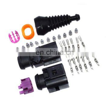 Free Shipping! 6 Way 3B0973813,1J0973713 Female Male Temp Sensor Plug Waterproof Connector Kits Universal
