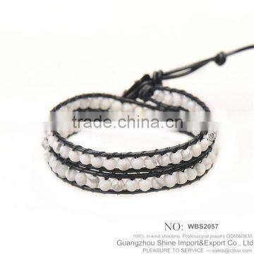 WBS2057 Popular natural stone bead bracelet personalised bead bracelets