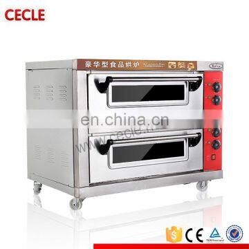 2-deck commercial gas baking pizza oven