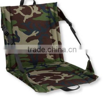 Camo stadium seat with padded