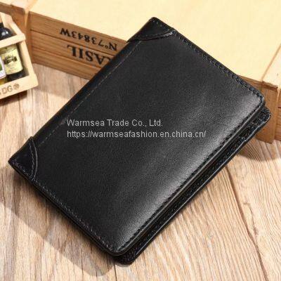 men's mini fashion durable leather wallets purses