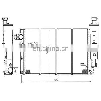 1301JL High Quality Auto Parts Radiator for Peugeot 405 I (15B) 405 I Break (15E) 405 II (4B) 405 II Break (4E)