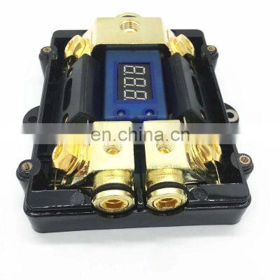 LED Car Audio Distribution Fuse Block Stereo Power Fuse Holder Box With 100A Fuse