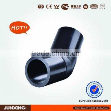 PE HD pipe fittings butt fusion fittings Elbow 45 fittings