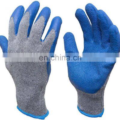 CE Approval Cheap Textured  Latex Rubber Coated Construction Work Gloves