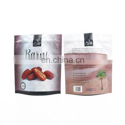 Custom Design Printed food grade stand up aluminum foil powder packaging bag plastic mylar zipper doypack