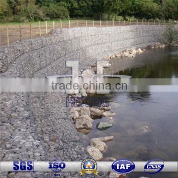 Galvanized Stone Cage Retaining Wall for Protecting River Bank