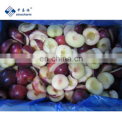 Sinocharm BRC A Approved 1/2 Cut IQF frozen Plum Half