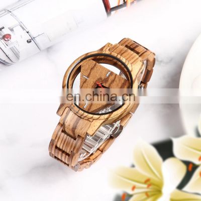 GOHUOS 17100 Men Women Watches Fashionable Quartz Oem Logo Wooden Customized Watch