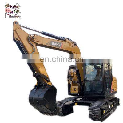 China made Sany sy75 mini excavator with Japan mistubishi engine price low on sale in Shanghai China