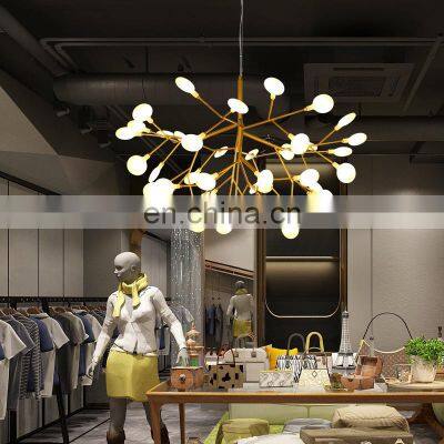 Post Modern Tree Leaves Pendant Lamps Nodric Branches Design Hanging Lights For Living Dinning Room Bar Coffee Indoor Decorate