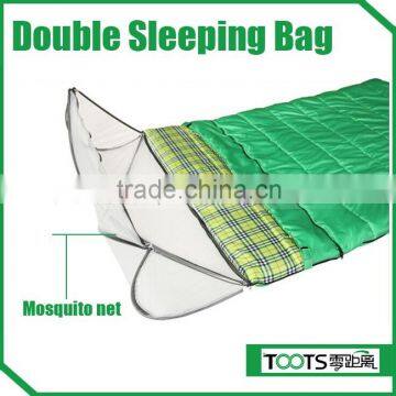 King Size Family Sleeping Bag with Head Mosquito Net