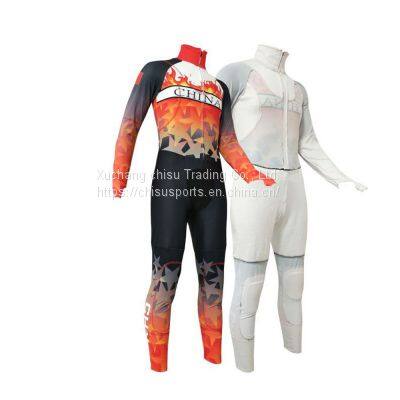 High Quality Cheap Wholesale Breathable Junior Custom Short Track Ice Speed Skating Suit Skating Skin Suit photo-4