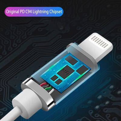 MFi Certified Factory USB-C to Lightning Cable With PD Quick Charge for IPhone 11 Pro Max photo-2