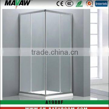 durable and cheap tempered safety glass square sliding shower enclosure/cabin/room MV-A1988F