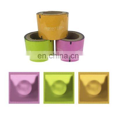Eco Friendly Materials Custom Printing Aluminum Foil Plastic Film Roll Sachet Bag Condom Packaging Bags With Logo photo-2