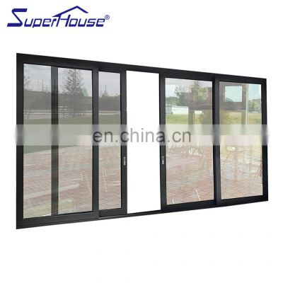 Superhouse aluminium metal materials automatic sliding double glass door