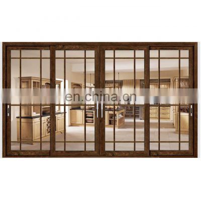 Cheap Price Outdoor Waterproof Aluminium Foldable Sliding Folding Doors Tempered Glass Door