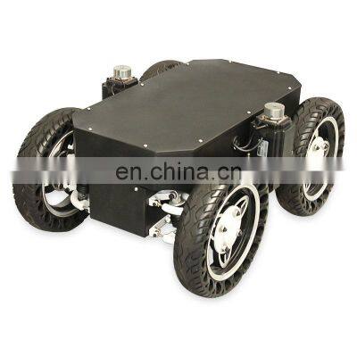 High stable rubber track undercarriage AVT-W9D AVT-W10 chassis 4wd robot food delivery robot with explosion-proof tires