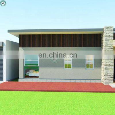 135sqm 3 Bedrooms Prefabricated House Heavy Steel Structure Design Modern Residence With Garage in Mexico