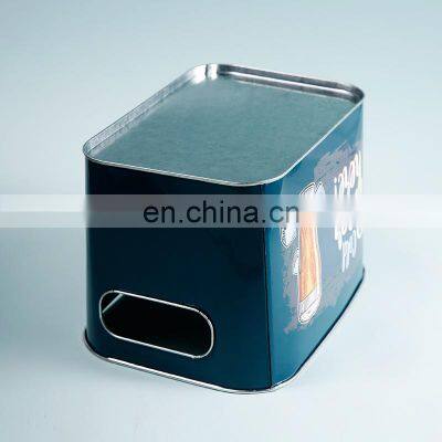 Brand New Party Luxury Tinplate Rectangular Wine Custom Champagne Cube Metal Beer Ice Bucket photo-5