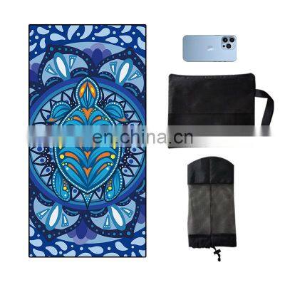 Trendy Rectangular Foldable Brand New Bath Custom Sea Thick Sand Resistant Logo Printed Beach Towel photo-4