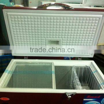 Red Wine Color Chest Freezer 100~800L With Lock&key photo-4