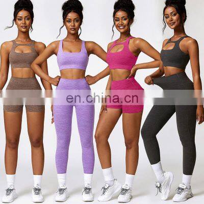 Fitness Yoga Wear High Quality New Workout Wear Sports Bra Leggings 2 Piece Suit Custom Women Clothing Yoga Set Gym Fitness Sets