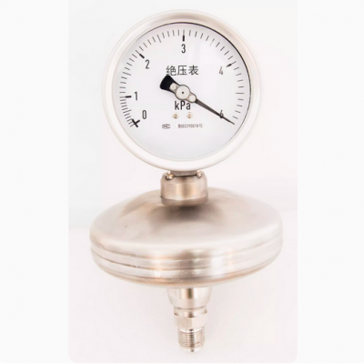 100MM  100Kpa 5 times overpressure， absolute pressure pressure gauge， 1.6F.S.