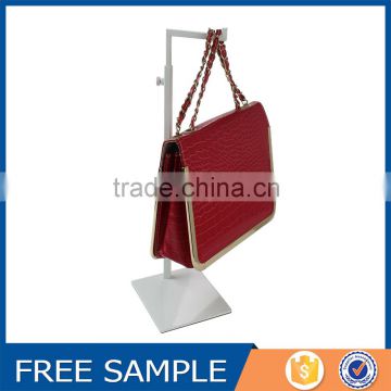 metal white bag rack stand, display stand for handbag