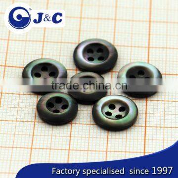 Carve Design Black Mother of Pearl Sea Shell Button photo-2