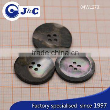 Blacklip Shell Buttons, Mop Sea Shell Buttons, 4 Holes Round Man Shirt Button photo-2