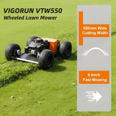 Venta de cortacésped con ruedas RC Vigorun VTW550 - 90 directo de fábrica, con neumáticos para césped y motor de 224cc, corte de 550mm