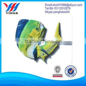 Fish shaped self-adhesive refrigerator sticker