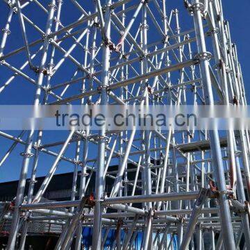 Used Steel Scaffolding, Four Way Ring System Scaffolding Stock, Ringlock Scaffoiding 48mm photo-6