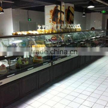 APEX Top Curved Below Straight Doors Acrylic Cake Stands With Lights photo-2