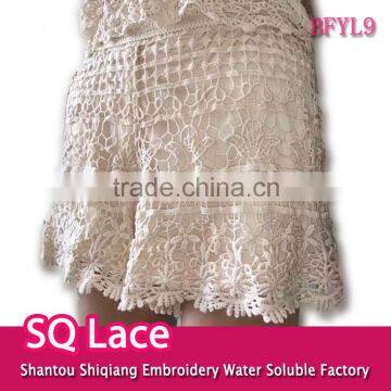 Ladies Hot/water Soluble Lace/fashion Embroidery Lace/cotton Lace Woman Short