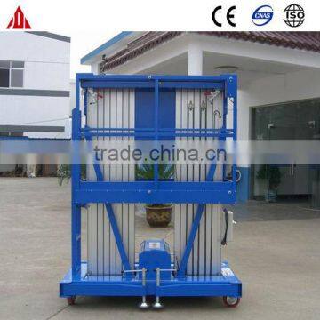 Jinan Double TacK Aluminum Hydraulic Mast Lift Platforn