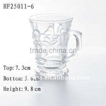 6 Ounce Glass Beer Mug/Cup with Handle