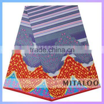 Mitaloo 100 Cotton Real Wax Prints Fabric African Real Wax Cotton Fabric MCT0006