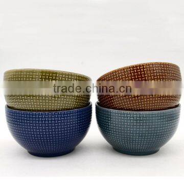 Ceramic slanted bowl with Sweater weaving manufacturer