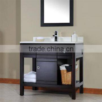 The latest design waterproof wooden bathroom vanity cabinet (YSG-142)