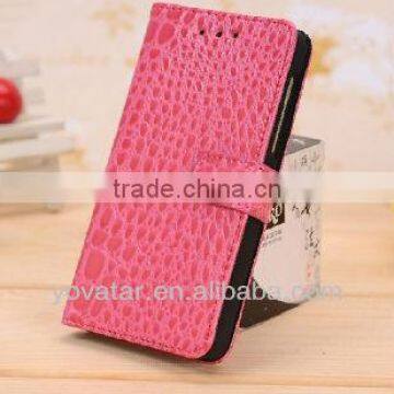 Crocodile leather wallet case for blackberry z 10