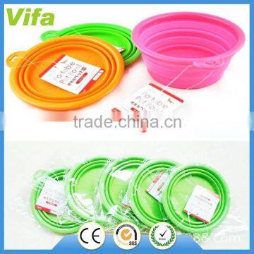 Travel folding Silicone Pet bowl