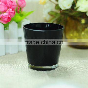 wholesale black candle jars, glass candle cup , candle holder formaking candles                        
                                                                                Supplier's Choice